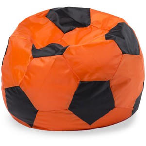 Кресло-мешок «Мяч» XXL, оранжевый-черный