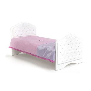 Кровать классика Princess №3, изголовье белое, 1900x900