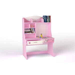 Стол с надстройкой Princess, розовый