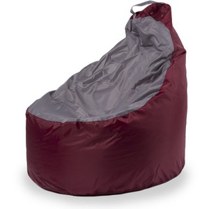 Кресло-мешок «Комфорт», бордо-серый
