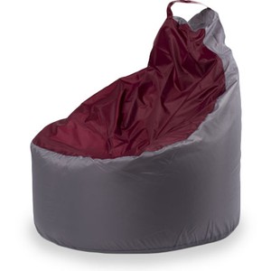 Кресло-мешок «Комфорт», серый-бордо
