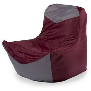 Кресло-мешок «Классическое», бордо-серый