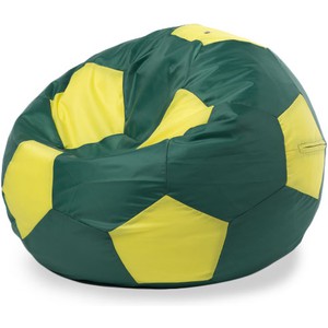 Кресло-мешок «Мяч» XL, зеленый-желтый