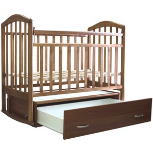 Кровать детская с ящиком внизу и маятником