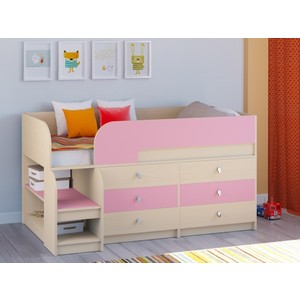 Детская кровать Астра 9.3 дуб розовый