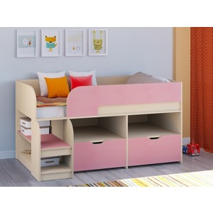 Детская кровать Астра 9.6 дуб розовый