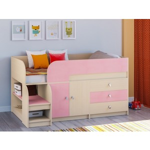 Кровать для девочки Астра 9.1 дуб розовый