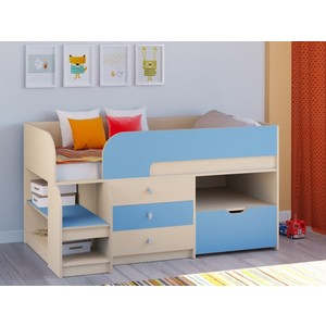 Кровать для ребенка Астра 9.5 дуб синий